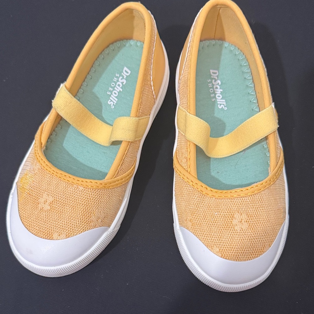 Dr. Scholl's Kids Yellow and White Sneakers